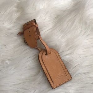 💯Auth. Louis Vuitton Luggage Tag and Poignant